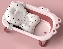 Cadita pliabila bebelusi, copii, cu salteluta, 81 x 49 x 9 cm, roz - Daro Online