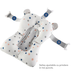 Cadita pliabila bebelusi, copii, cu salteluta, 81 x 49 x 9 cm, roz - Daro Online