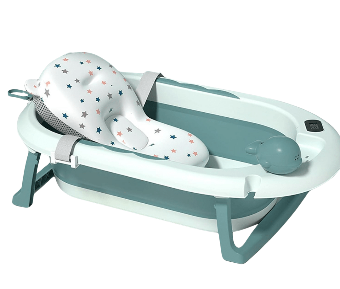 Cadita bebelusi cu saltea, verde