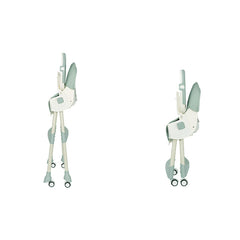 Scaun de masa bebelusi si copii, multifunctional, pliabil, tavita detasabila, spatar ajustabil, roti detasabile, verde - Daro Online