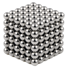 bile magnetice antistres cub argintiu