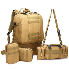Rucsac militar cu bretele reglabile, army, khaki, poliester 600D, 45L, sistem MOLLE