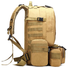 Rucsac militar cu bretele reglabile, army, khaki, poliester 600D, 45L, sistem MOLLE