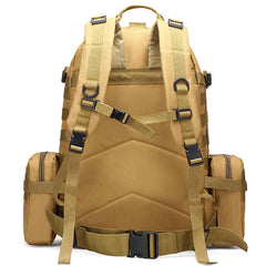 Rucsac militar cu bretele reglabile, army, khaki, poliester 600D, 45L, sistem MOLLE