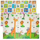 Covoras Joaca Termic Pliabil Girafa, 200 x 150 cm, Grosime 0.9 cm, Spuma XPE, 2 Fete, Impermeabil