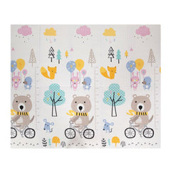 Covoras Joaca Termic Ursuleti pe Bicicleta 200 x 180 cm - imagine 2
