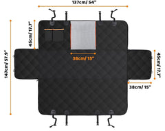 Husa bancheta pentru animale, 137 x 147 cm, negru