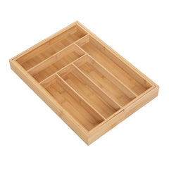 Organizator extensibil pentru tacamuri, bambus