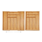 Organizator extensibil pentru tacamuri, bambus