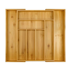 Organizator extensibil pentru tacamuri, bambus