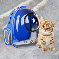 Rucsac transport animale de companie cu hublou, 42 x 31 x 29 cm, albastru