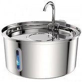 Fantana apa pisici si caini, 3.2l, otel inoxidabil, dispenser automat, robinet simplu