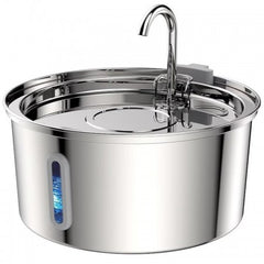 Fantana apa pisici si caini, 3.2l, otel inoxidabil, dispenser automat, robinet simplu