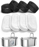 Set 4 filtre de rezerva pentru fantani de apa pentru pisici si caini, din bumbac si carbune activ