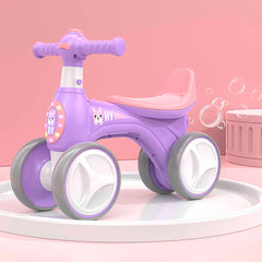 Bicicleta fara pedale cu suntele si baloane de sapun