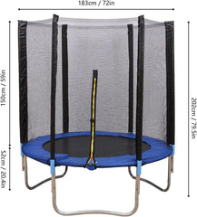 Trambulina de exterior 183cm diametru (albastru)