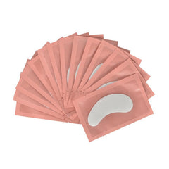 Set 50 perechi Hydrogel Eye Patch, plasturi cu gel hidratant pentru extensii gene, roz