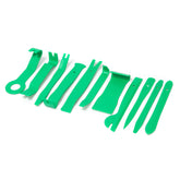 Kit pentru demontat interior auto 11 piese, verde