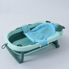 Cadita pliabila bebelusi, copii, cu doua saltele si termometru, 81 x 48 x 20 cm, verde