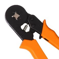 Cleste sertizare pini terminali cabluri 0,25-10mm, 4 falci, portocaliu