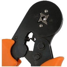 Cleste sertizare pini terminali cabluri 0,25-10mm, 4 falci, portocaliu