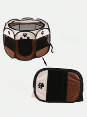 Tarc pentru animale de companie, 91 x 91 x 58 cm, maro