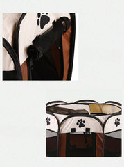 Tarc pentru animale de companie, 91 x 91 x 58 cm, maro