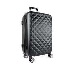 Set 3 valize de calatorie + geanta cosmetice, negru