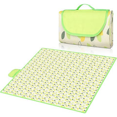 Patura de picnic, impermeabila cu maner, 200 x 200 cm, pentru 6-8 persoane, Verde