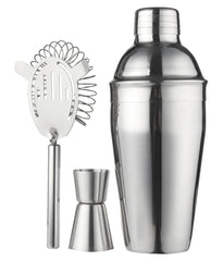 Set Cocktail Shaker Kit pentru barmani 550ml, 5 piese - Daro Online