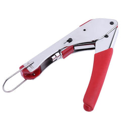 Set cleste compresie mufa F cablu coaxial RG59 RG6 mufe F - TL-H518A, Stripper dezizolat cablu si 20 mufe F, DARO®