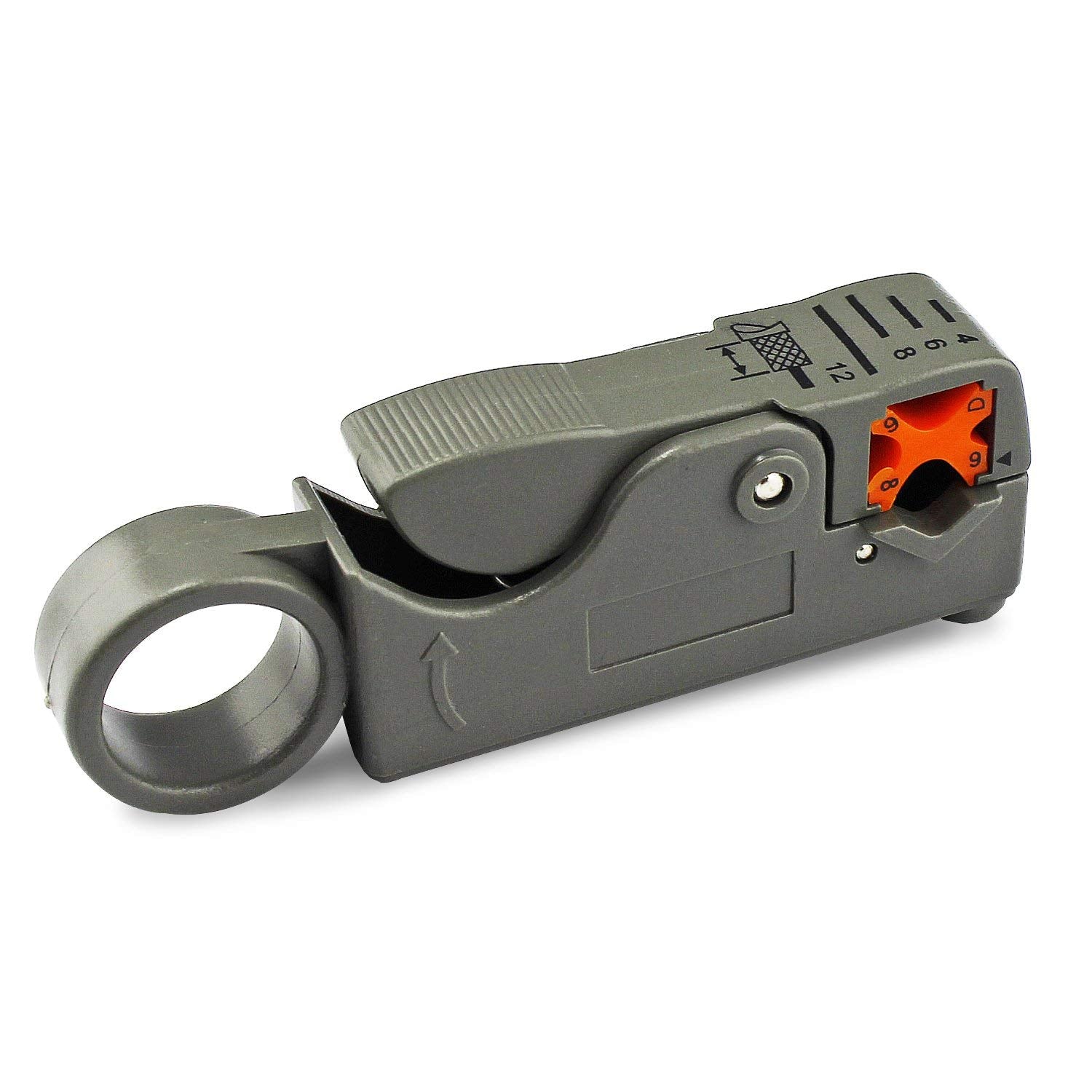 Set cleste compresie mufa F cablu coaxial RG59 RG6 mufe F - TL-H518A, Stripper dezizolat cablu si 20 mufe F, DARO®