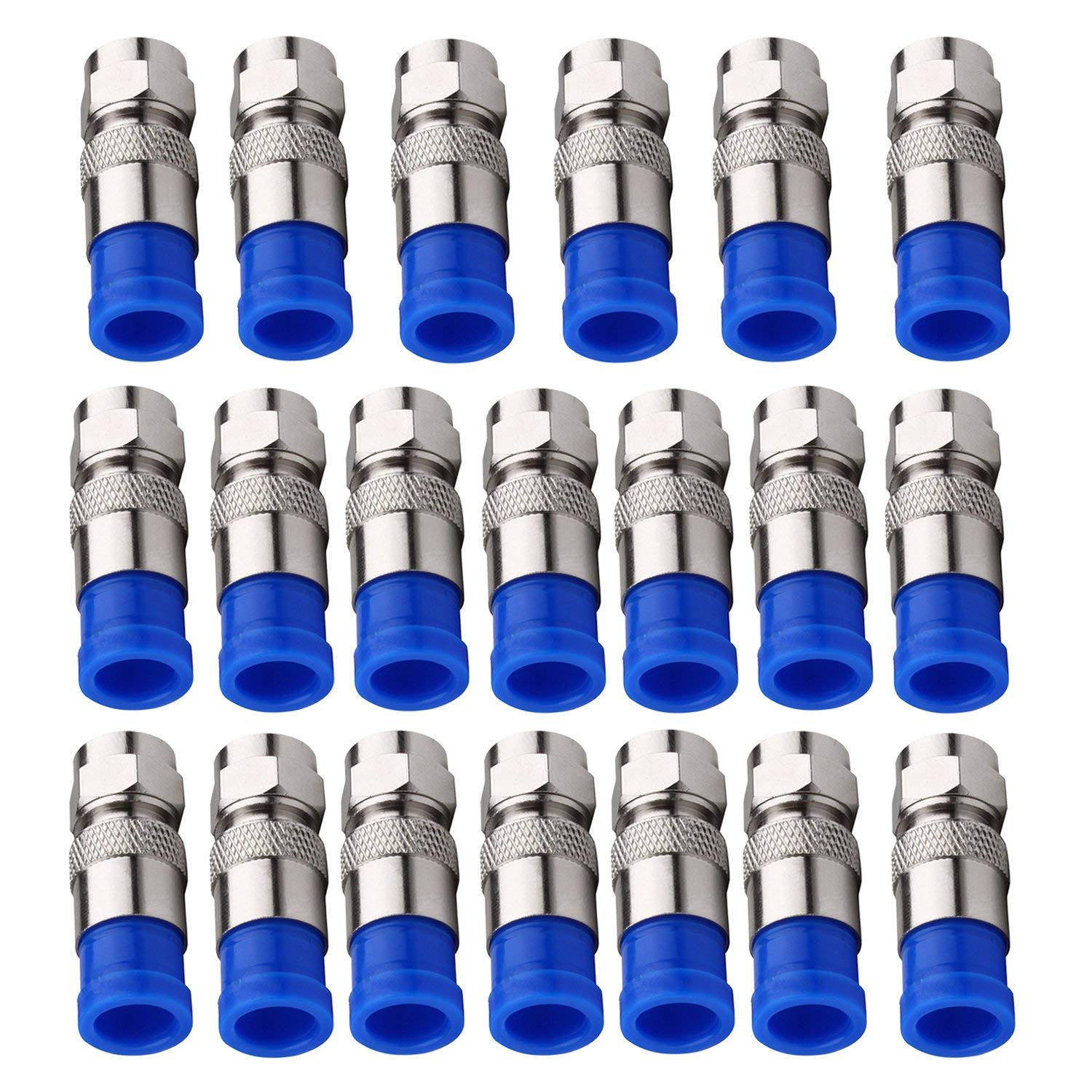 Set cleste compresie mufa F cablu coaxial RG59 RG6 mufe F - TL-H518A, Stripper dezizolat cablu si 20 mufe F, DARO®