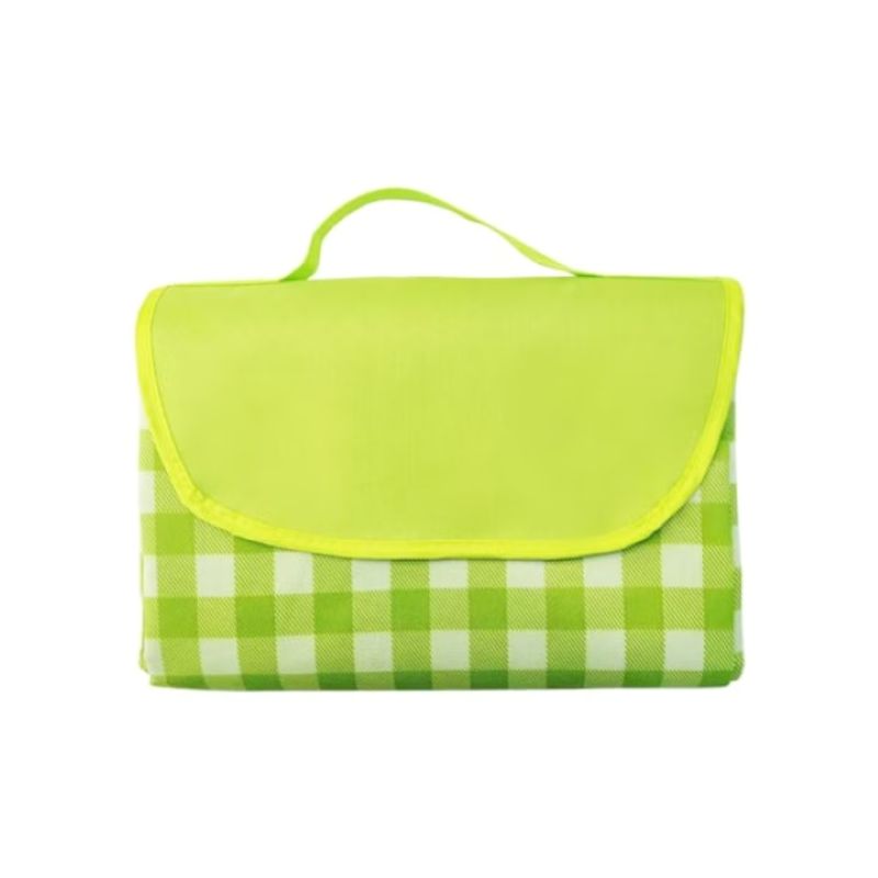 Patura de picnic, impermeabila cu maner, 200 x 200 cm, pentru 6-8 persoane, Verde