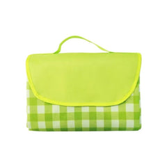 Patura de picnic, impermeabila cu maner, 200 x 200 cm, pentru 6-8 persoane, Verde