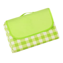 Patura de picnic, impermeabila cu maner, 200 x 200 cm, pentru 6-8 persoane, Verde
