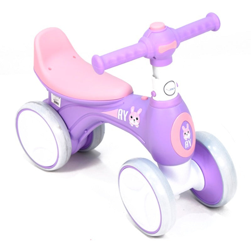 Bicicleta fara pedale cu suntele si baloane de sapun