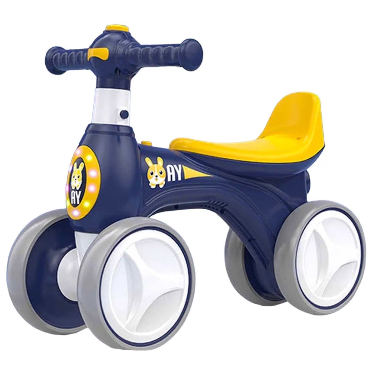 Bicicleta fara pedale cu suntele si baloane de sapun