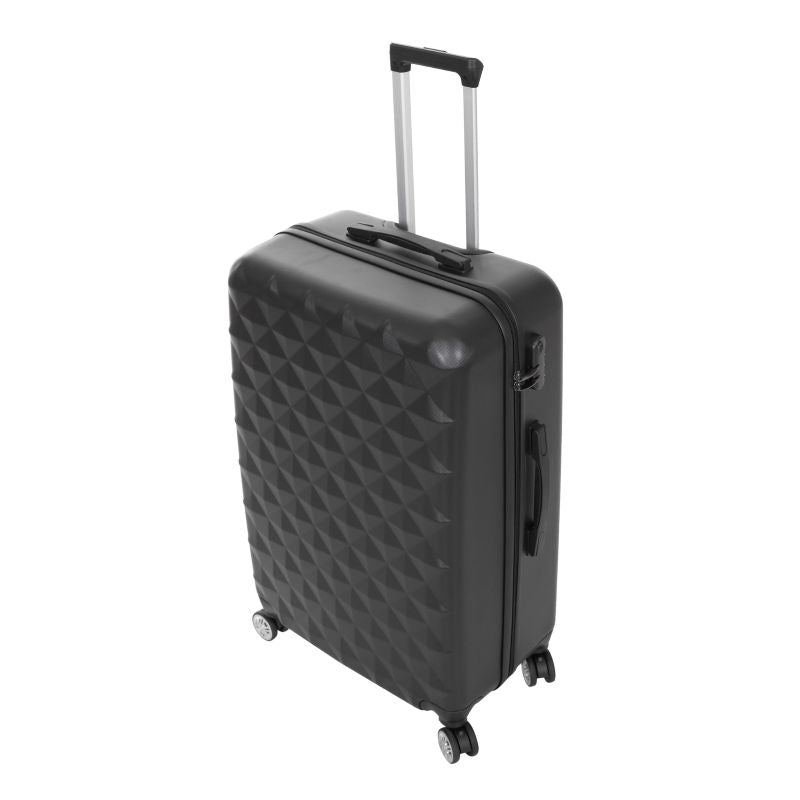 Set 3 valize de calatorie + geanta cosmetice, negru