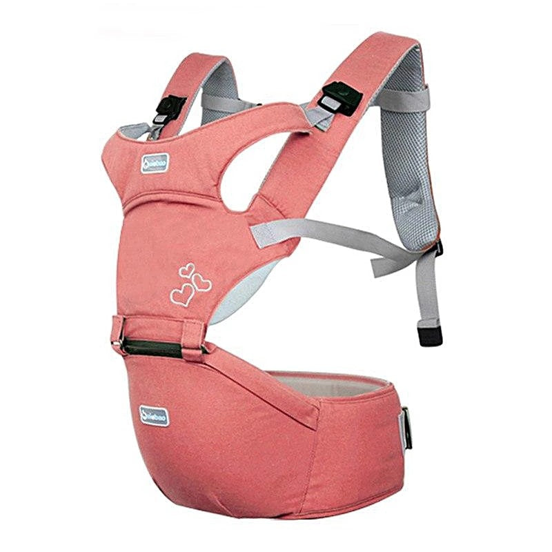Marsupiu ergonomic Aiebao cu scaunel, Corai