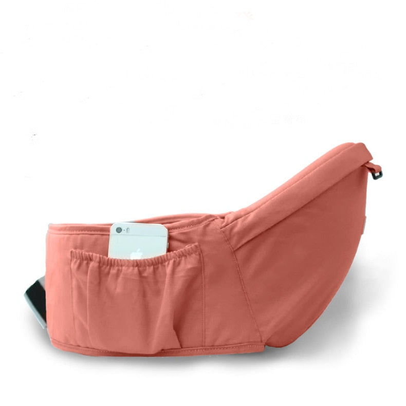 Marsupiu ergonomic Aiebao cu scaunel, Corai